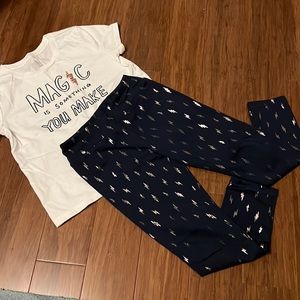Gymboree Magic Tee & Pants set | Size S (5-6)